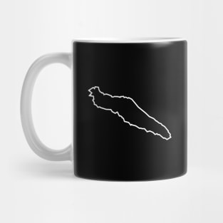 Texada Island in Ebony Black - Black and White - Simple and Classic - Texada Island Mug